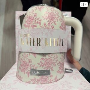 Dwell Pink Floral Electric Kettle